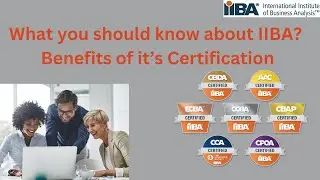 IIBA Business Analysis Certifications CBAP CCBA ECBA || Business Analyst