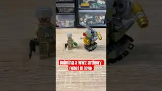Building a WW2 artillery robot #legomoc #ww2 #minimoc #legorobot #fyp #afol