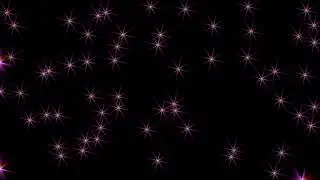 Pink Purple Star Particle Overlay