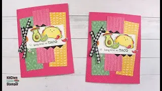 Kitchen Table Stamper Taco Fiesta Stamp a Stack Card Class - Long Time No Taco - Part 1 of 3