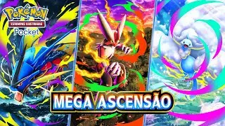 Mega Ascens&atilde;o chega ao Pok&eacute;mon Estampas Ilustradas Pocket | Dispon&iacute;vel em 30 de outubro de 2025