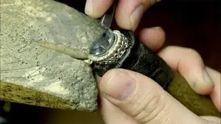 Making a white gold Aquamarine pendant