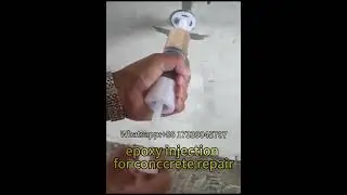 How to Repair Concrete Crack with Epoxy Injection ?