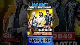 OB49 Update Character Ability Changes 😹#shorts #vishalgamers
