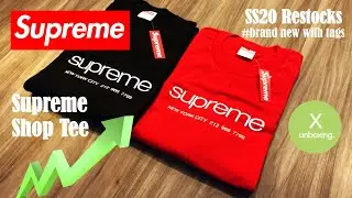 [X UNBOXING] Supreme Shop Tee SS20 Restocks / シュプリーム 新作 / Hypebeast unboxing / シュプリーム渋谷