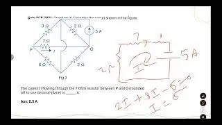Network Theory Gate Previous years questions solution part1