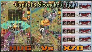🔥 HUG Vs XZC 🔥 Capital Fight & Stronghold Flipped 😱::: Last Shelter Survival #24EGaming