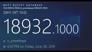 windows 10 18932 Latest Insider Preview
