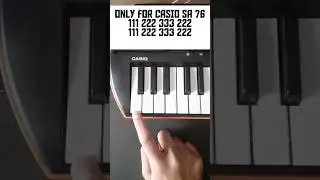 only for CASIO SA 76 by #electronicpiano #shorts #youtubeshorts #piano #viral