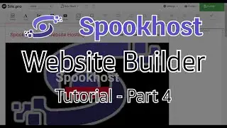 Website Builder - Spookhost Tutorial 4