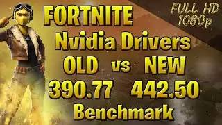 Fortnite Nvidia Drivers 390.77 vs 442.50 (Old vs New) Comparison Test | GTX 1060 | I5 8400