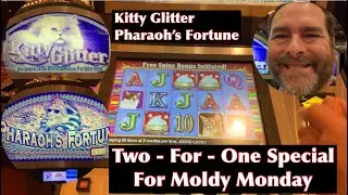 Kitty Glitter and Pharaoh&rsquo;s Fortune - It&rsquo;s A Bonus Double Feature On Two Classic Slots