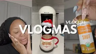 VLOGMAS 3 | 5 AM Morning + Sick + Postpartum Confessions + Cozy Latte |