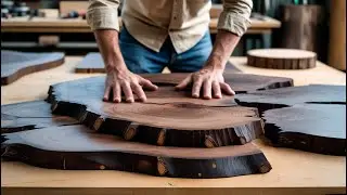 Flowing Epics: Forging a Smart River Table with Tech & Timeless Wood