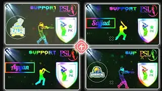 PSL ( Pakistan Super League ) Name Art Video Status Editing Tutorial with Kinemaster 2021 by S_C