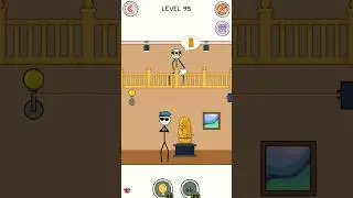 Thief Puzzle: To Pass A Level 95 (weegoon) #shorts #funnystickman