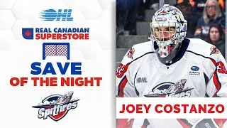 Real Canadian Superstore Save of the Night: Joey Costanzo shocks the entire arena with a pad save