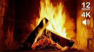 Cozy Fireplace with Natural Crackling Sounds