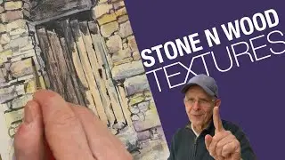 Stone & Wood Textures in Watercolor &ndash; Easy Step-by-Step Tutorial
