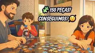 Quebra-Cabeça Gigante! 🧩 Diversão em Família com 150 Peças 😄