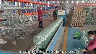 Glass insulators made in China factory. The boss who needs it can contact me. WA:8615790837758