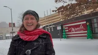 Snowstorm Update on the Country Club Plaza in Kansas City, Missouri - Go Chiefs!