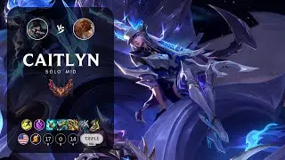 Caitlyn Mid vs Taliyah - NA Grandmaster Patch 14.2
