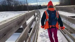 Winter Hiking Wisconsin River Ice Age Trail December 13 2021