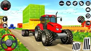 Real Tractor Games 2026 | Indian Farming Cargo Tractor Offroad Driving | Android GamePlay