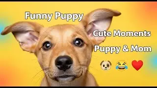 Funny Puppy Video &ndash; Puppy Plays with Dog Mom for the First Time