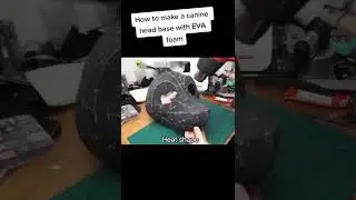 How to make a canine fursuit head base w/ EVA foam #fursuit #fursuitmaker #tutorial #short #howto