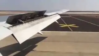 NH154 KIX-PVG landing at Pudong International Airport on 20150307
