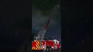 BMDPS Fire academy ladder training|ERLC|#firefighter #firstresponders #roblox #shorts