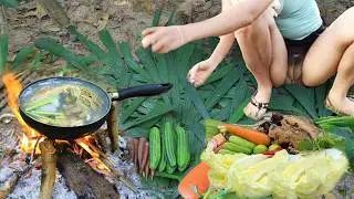 Yummy cooking soup crab with a lot of vegetable recipe - cooking skill