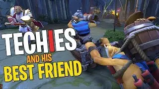 Techies & His Best Friend - DotA 2 Funny Moments