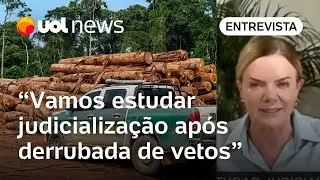 Governo tentar&aacute; contornar derrubada de vetos por decreto e n&atilde;o descarta judicializa&ccedil;&atilde;o, diz Gleisi