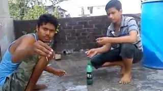 water bottle vs small crackers   