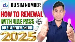 How to Renew Du Sim Number Online with UAE Pass | Du Number Renewal Step by Step Guide 2025