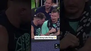 Luka with the comedy show 🎭😂 #EuroBasket