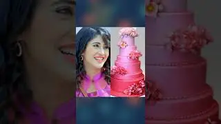 Star Utsav Shivangi Joshi (Naira) Dress & Cake Same Color 👩🧁 #starutsavserial #dresscake #shorts