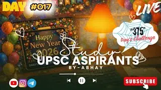 I started 375 Days live study challenge|| {This is #Day17}Lets strat for total 14 hours live study||
