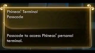 Phineas' Terminal Password Location The Outer Worlds