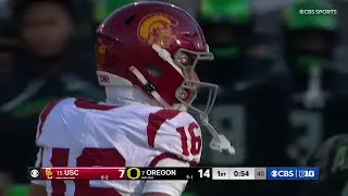 Jayden Maiava Goes Deep to Tanook Hines vs. Oregon | USC Football