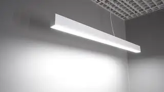 Lampa sufitowa wisząca na linkach - liniowa biała - 40W LED 120cm OPTONICA&reg;