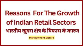 Reasons for the growth of Indian retail sectors, Factors responsible for the growth of retailing