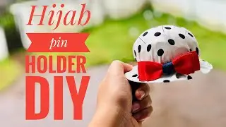 Hijab pin holder diy ... hijab pin cusion .. hijab pins . Pin holder idea