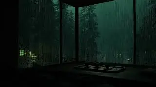 Gentle Rain in a Snowy Japanese Garden ❄️🌧 No Ads | Winter Sleep Sounds & Deep Relaxation