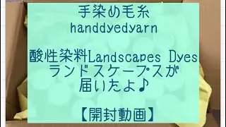 手染め毛糸酸性染料Handdyedyarn  Landscapes Dyesランドスケープスが届いたよ♪【開封動画】