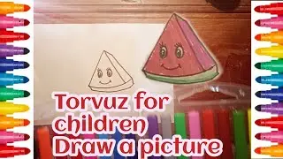 🍉Drawing lesson for children, orientation of drawing 🍉