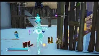 SWEATING ON MY FRIENDS WITH THE GALAXY GIRL SKIN!!!! (fortnite)
